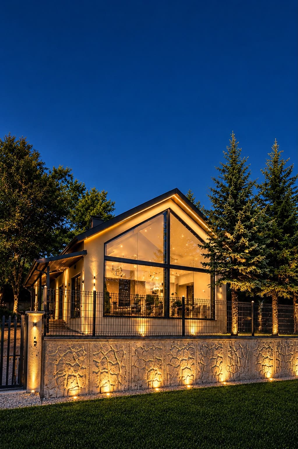 Çamlıdere'de tamamlanan villa projesi, dış görünüm